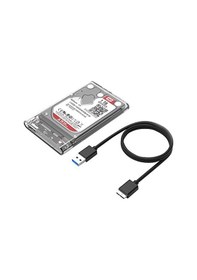 Resim Orico 2.5 inç Sata USB 3.0 Şeffaf SSD HDD Harddisk Kutusu 2139U3 