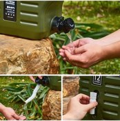 Resim Novahub Sunnyhike 12l Dayanıklı Kamp Su Bidonu - Piknik İçin Uygun Altın 