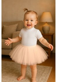 Resim Nsmkidslife Kırmızı Kız Bebek Prenses Doğum Günü Tütü Etek Pudra 