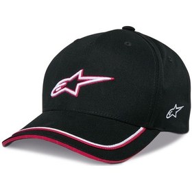 Resim Alpinestars Ascension Snapback Şapka Siyah Kırmızı 