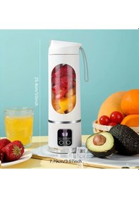 Resim Elmpaly Yeşil Taşınabilir Usb Şarjlı Smoothie Blender Led Ekran 