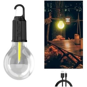 Resim Bfs 3 Farklı Mod Led'li Şarjlı Asma Kancalı Kamp Lambası Taşınabilir Ampul Çok Renkli 