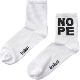 Resim Bad Bear Erkek Çorap Nope Tall-21847 Beyaz 