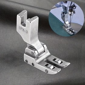 Resim 1 adet SPK-3 Suni Deri Basınç Ayakları ile Taşıma Tekerleği Rulmanlı Endüstriyel Dikiş Makineleri için - Dayanıklı Metal Yapı 