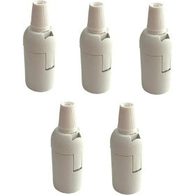 Resim Conana Italyan E14 Duy (Mini Duy) Bakalit Geçmeli Düz Duy Beyaz (250V-2A) 5 Adet 