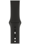 Resim Apple Watch Uyumlu Silikon Kordon Siyah 