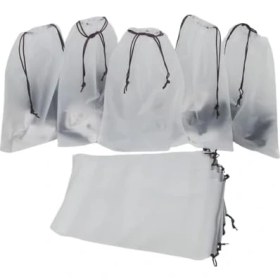 Resim Ohbe Express Meapuff, 50 Adet Set 25X35 cm Su Geçirmez Kozmetik ve Plaj Çantası 