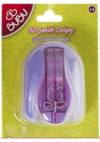 Resim Bu-bu 3d Gül Şekilli Delgeç Kod:bubu-de0020 Çok Renkli 