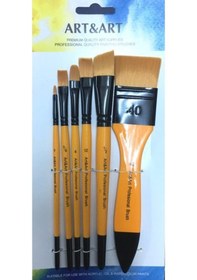 Resim Hobi-Marketart Art & Art 6'Lı Profesyonel Fırça Seti - 216110894 