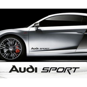 Resim Audi Quattro Yan Kapı Alt Yazısı Sticker Oto Etiket 2 Adet 