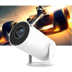 Resim Idragon® HY300PRO Yeni Sürüm, Hızlı İşlemci, 4K Destekli Android 12 Akıllı Projeksiyon Cihazı 200ANSI 130 Inç Ekran Wifi Bluetooth HDMI 
