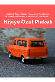 Resim bebeym Ford Transit Metal Minibüs - Otosan Metal Oyuncak Araba - Işıklı ve Sesli Turuncu 