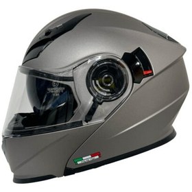 Resim SWAY 926 Titenium Grey Çene Açılır Kask 
