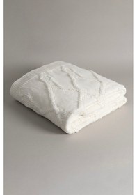 Resim Espuma De Mar Krem Tek Kişilik Battaniye 160x220 37126 Krem 