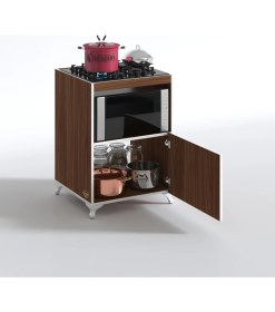 Resim Kenzlife ocak dolabı doğangün cvz 85*60*56 hazır mutfak ankastre gömme ocak için arkalıksız 