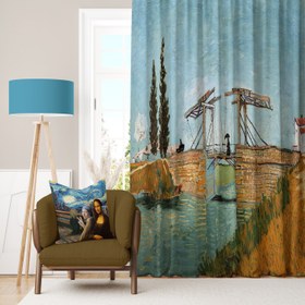 Resim Arles'teki Langlois Köprüsü Perde 