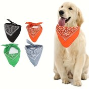 Resim 1 Adet Klasik Sevimli Ve Çok Yönlü Köpek Küçük Kare Fular, Evcil Hayvan Fuları 