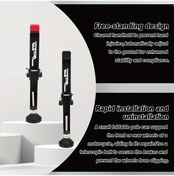 Resim Hightower Katlanır Portatif Tek Taraflı Siyah Motor Paddock Standı Ön Arka Teker Destek 