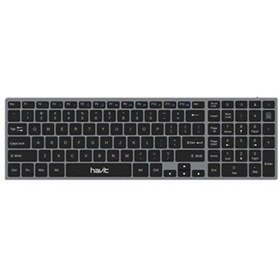 Resim Havit KB263BT Kablosuz Bluetooth Klavye Uzay Grisi 