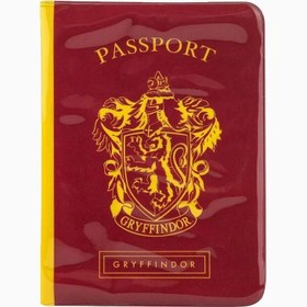 Resim Harry Potter Gryffindor Pasaport Kılıfı ve Valiz Etiketi Seti - Kırmızı 