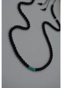 Resim Stoneage Jewellery Turkuaz Ve Oniks Taşlı Metalsiz Kolye N11.38923 Yeşil 