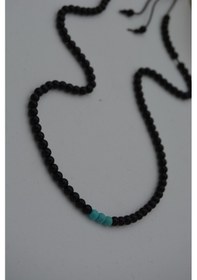 Resim Stoneage Jewellery Turkuaz Ve Oniks Taşlı Metalsiz Kolye N11.38923 Yeşil 