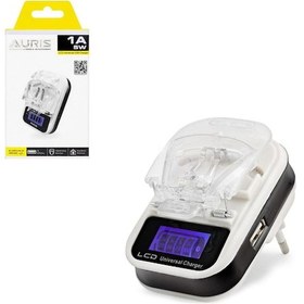 Resim BATARYA ŞARJ ALETİ AKREP USBLİ AKILLI LCD EKRANLI 1A 5W AURIS ARS 