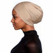 Resim Yeni Kadın Müslüman Moda Rahat Elastik Nefes Alabilir Alt Kapağı Başlık, Viskoz Turban Şapka, Tüy Olmayan, Elastikiyet, Başörtüsü, Başörtüsü 