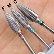 Resim 1 adet Sıcak Tungsten Çelik Tırnak Matkap Ucu - Büyük Spiral Trapezium Darbeli Varil Karbür Freze Kesici, Manikür ve Pedikür için Profesyonel Tırnak Sanatı Aracı, Tırnak Sağlık, Unisex, Tırnak Matkap Aksesuarı 