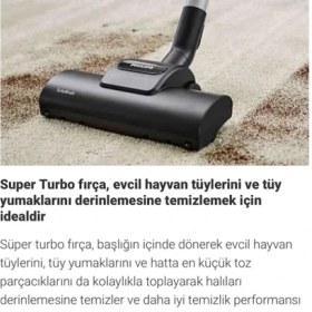 Resim Philips Marathon Super Güçlü Turbo Başlıklı Ultra Premium 899 Watt Toz Torbasız Süpürge 