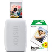 Resim Instax mini Link 3 Beyaz Akıllı Telefon Yazıcısı ve 20'li mini Film 