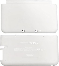 Resim Beyaz Renk 3DSXL Ekstra Konut Case Kabukları Kapak Plakaları 2 ADET Set Değiştirme, Eski Büyük 3DS XL/LL 3DSLL El Konsolu, ABD Edition Dış A/E Yüz Üst/Alt Faceplate Coverplate 