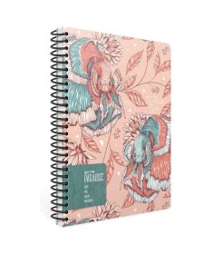 Resim Paradise Spiralli Sert Kapak Not Defteri 17x24cm 120 Yaprak Çizgili 6257 Karışık Renk 1 Adet Karışık 