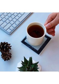 Resim Decorita Cam Bardak Altlığı Harfli Tasarım B Harfi 4'lü Takım 10 x 10 CM Çok Renkli 