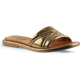 Resim Bueno Shoes Bronz Parlak Deri Kadın Düz Terlik 01WU4100 01WU4100 