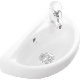 Resim Creavıt TP040 Oval Lavabo 23X39 cm (Batarya Delikli) Sifon Dahil 