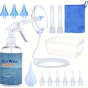 Resim 1 set Kulak Kiri Temizleme Aracı Kiti, Tekrar Kullanılabilir Kulak Kiri Çıkarıcı, Tam Kolay Güvenli Kulak Temizleyici Aracı, Yetişkinler ve Yaşlılar için Kulak Yıkama Şişesi Sistemi Aracı Kiti 