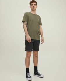 Resim Jack & Jones Siyah Erkek Standart Fit Chino Şort 12165604_JPSTBOWIE JJSHORTS SOLID 
