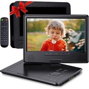 Resim BİLGE HOME 12.5" Taşınabilir Dvd Oynatıcı Ile 10.1 " Büyük Hd Döner Ekran, 5-hour Dahili Şarj Edilebilir Pil 