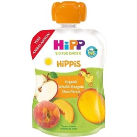 Resim Hipp Organik Şeftalili Mangolu Elma Püresi 100gr 