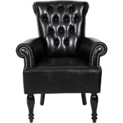 Resim 3A Mobilya Dark Black Berjer 