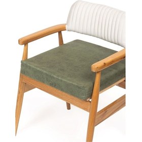 Resim 50x50x8cm Sandalye Minderi Dayanaklı Fermuarlı Yıkanabilir Kumaş Bahçe-balkon Minderi 1adet Yeşil Mavi 