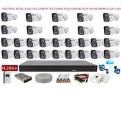 Resim Yıldırım Group Metal Kasa 28 Kameralı 5 MP Sony Lens AHD Güvenlik Kamera Sistemi 
