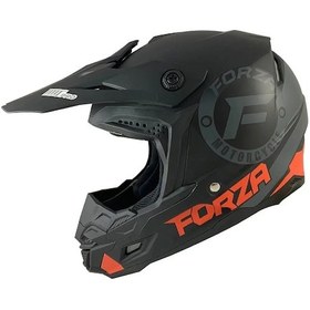Resim Mts Pro N601 Forza Kross Motosiklet Kaskı Siyah - Turuncu 