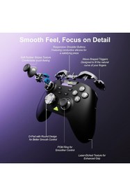 Resim UralTeknik P5 Kablosuz Oyun Kolu 2.4g Bluetooth Hall Etkisi Gamepad Joystick Switch/pc/ios/android/steam 