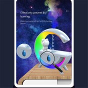 Resim Anti-Gravity Hava Nemlendiricisi 350ML Rgb Işık Ultrasonik Nemlendirici Bluetooth ile Ev Ofisi Için Hoparlör (Yurt Dışından) 