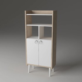 Resim Lagomood Kiler Çok Amaçlı Dolap Banyo Mutfak Beyaz Meşe 