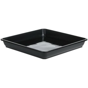 Resim Siyah Kapalı Kare Açık Günlük Saksı Tepsisi Damlama Tepsisi Ekici Tepsi Bahçe Malzemeleri 22.2 X 22.2cm 
