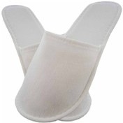 Resim 100 Çift Tek Katlı Havlu Beyaz Otel Terliği Tek Kullanımlık Kullan At 