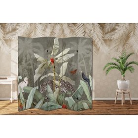 Resim dbsanat Doğa Temalı Özel Tasarım Paravan Room Divider 180 x 200 cm 